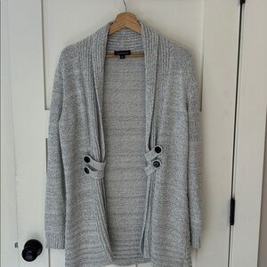 Gray Women's Cardigan Sweater